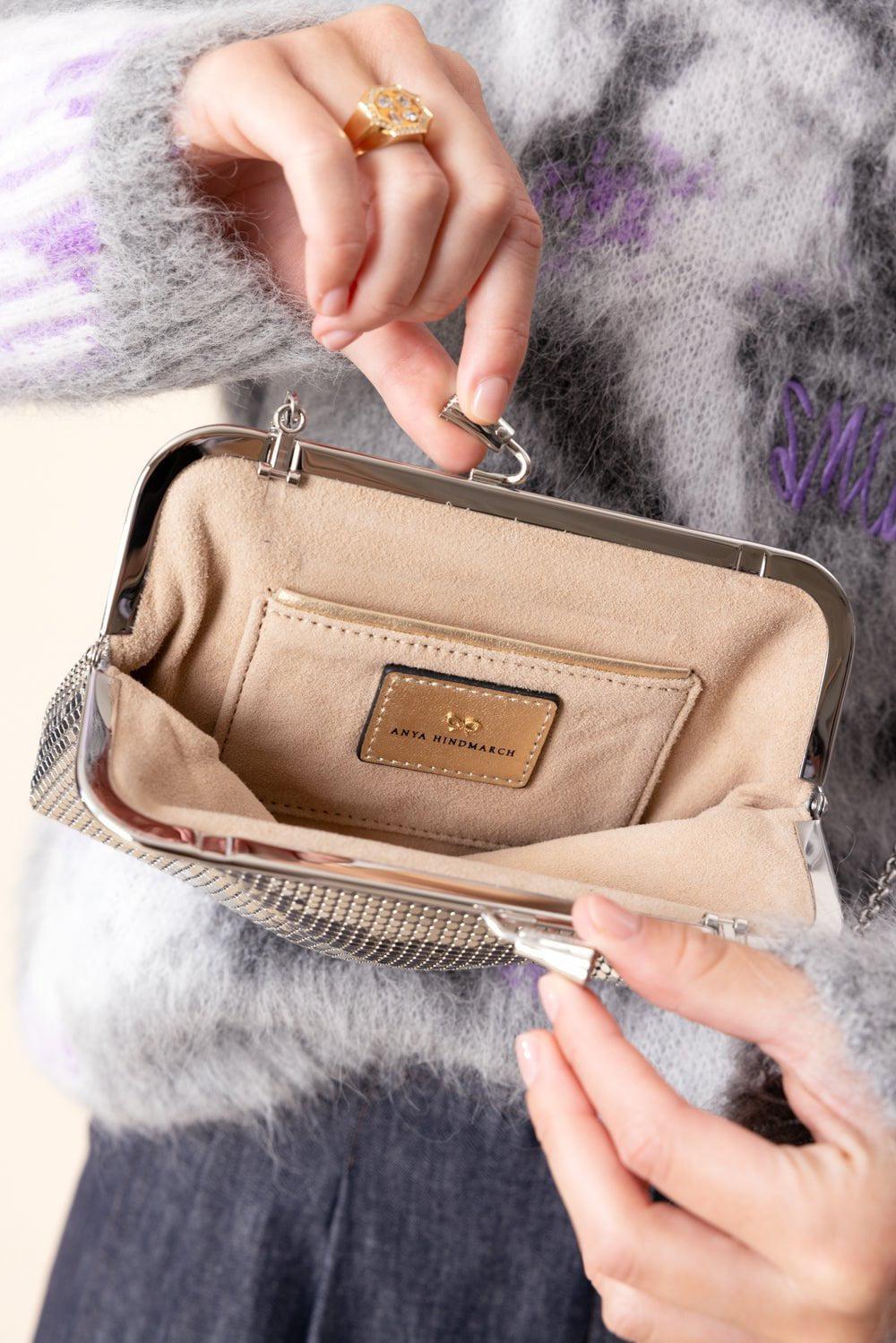 Maud Tassel Clutch - Silver Mesh | ANYA HINDMARCH – Marissa