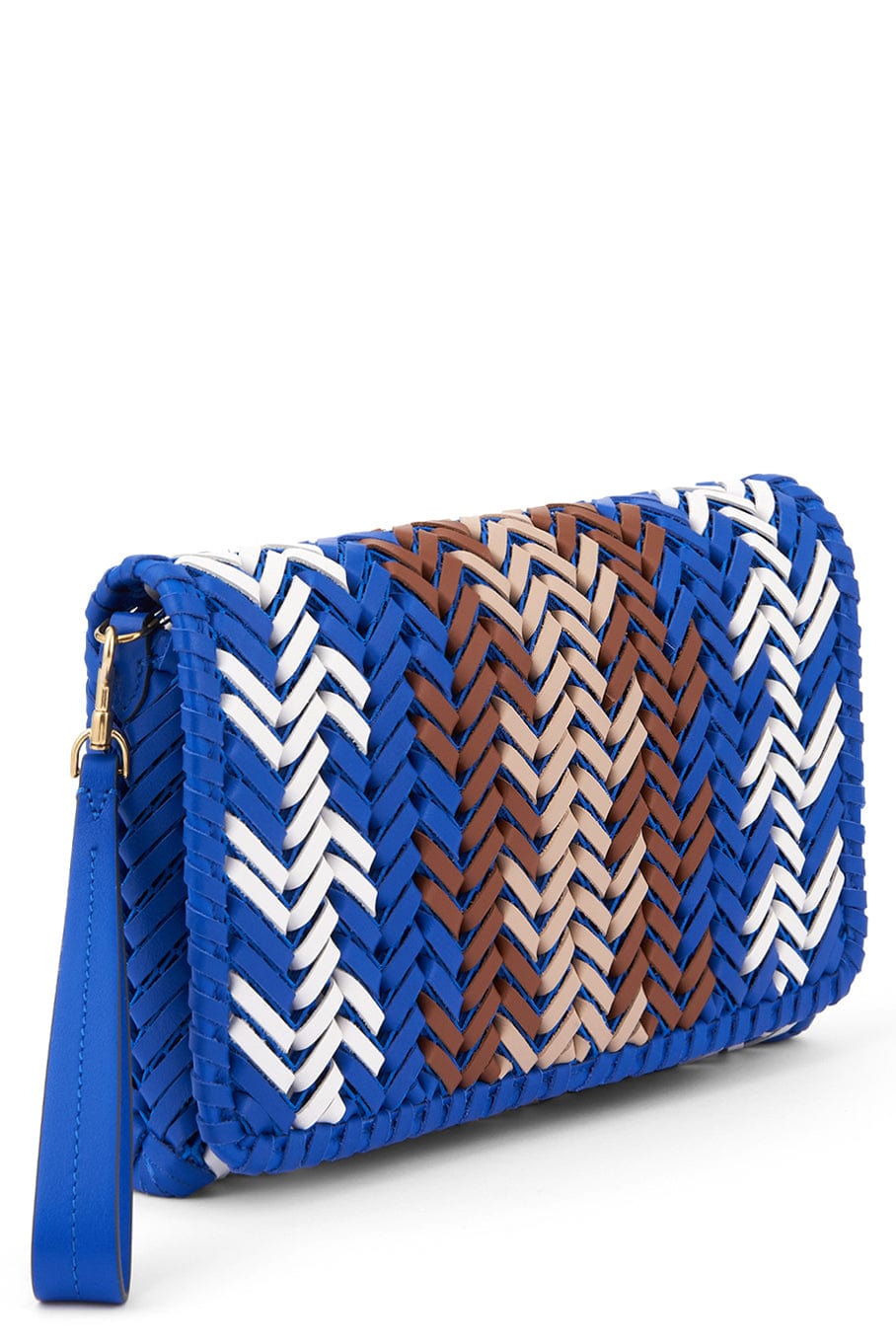 ANYA HINDMARCH-Neeson Zig Zag Crossbody Bag - Electric Blue-ELECBLUE