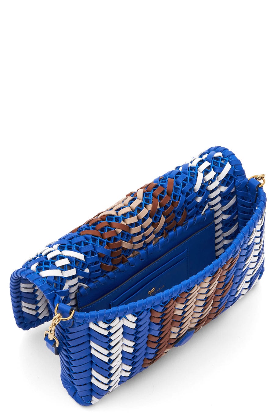 ANYA HINDMARCH-Neeson Zig Zag Crossbody Bag - Electric Blue-ELECBLUE