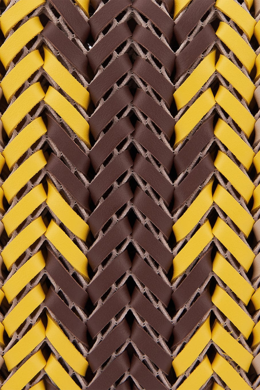 ANYA HINDMARCH-Neeson Zig Zag Crossbody Bag - Mahogany-MAHOGANY