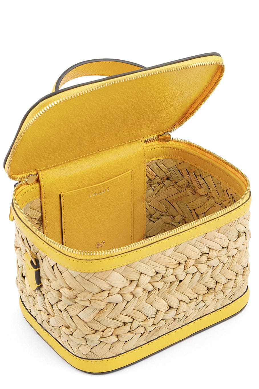 ANYA HINDMARCH-Bits And Bobs Crossbody Bag-NATURAL YELLOW