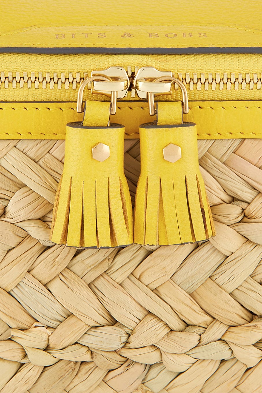 ANYA HINDMARCH-Bits And Bobs Crossbody Bag-NATURAL YELLOW