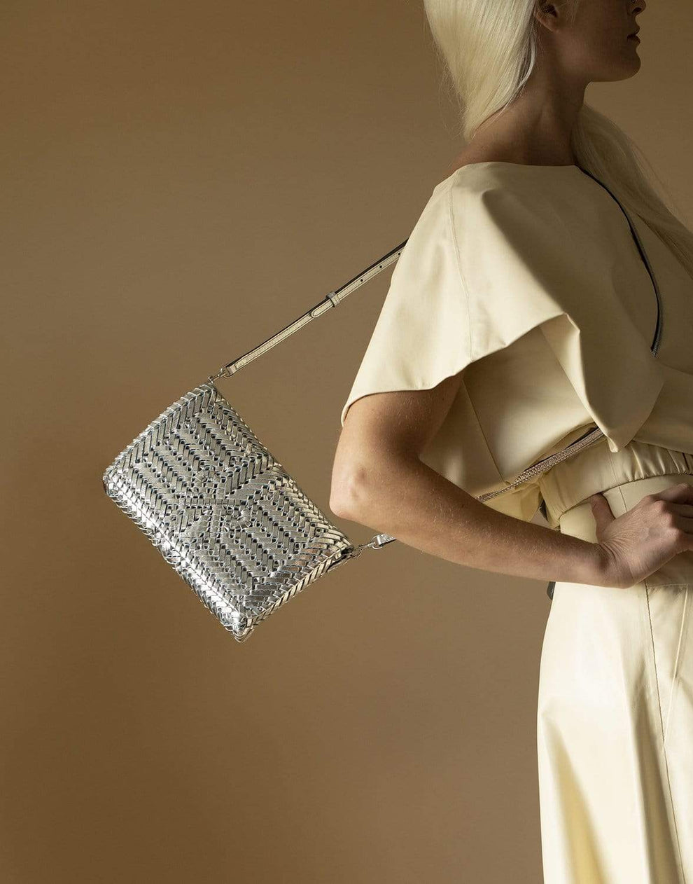 Neeson Crossbody - Silver | ANYA HINDMARCH – Marissa Collections