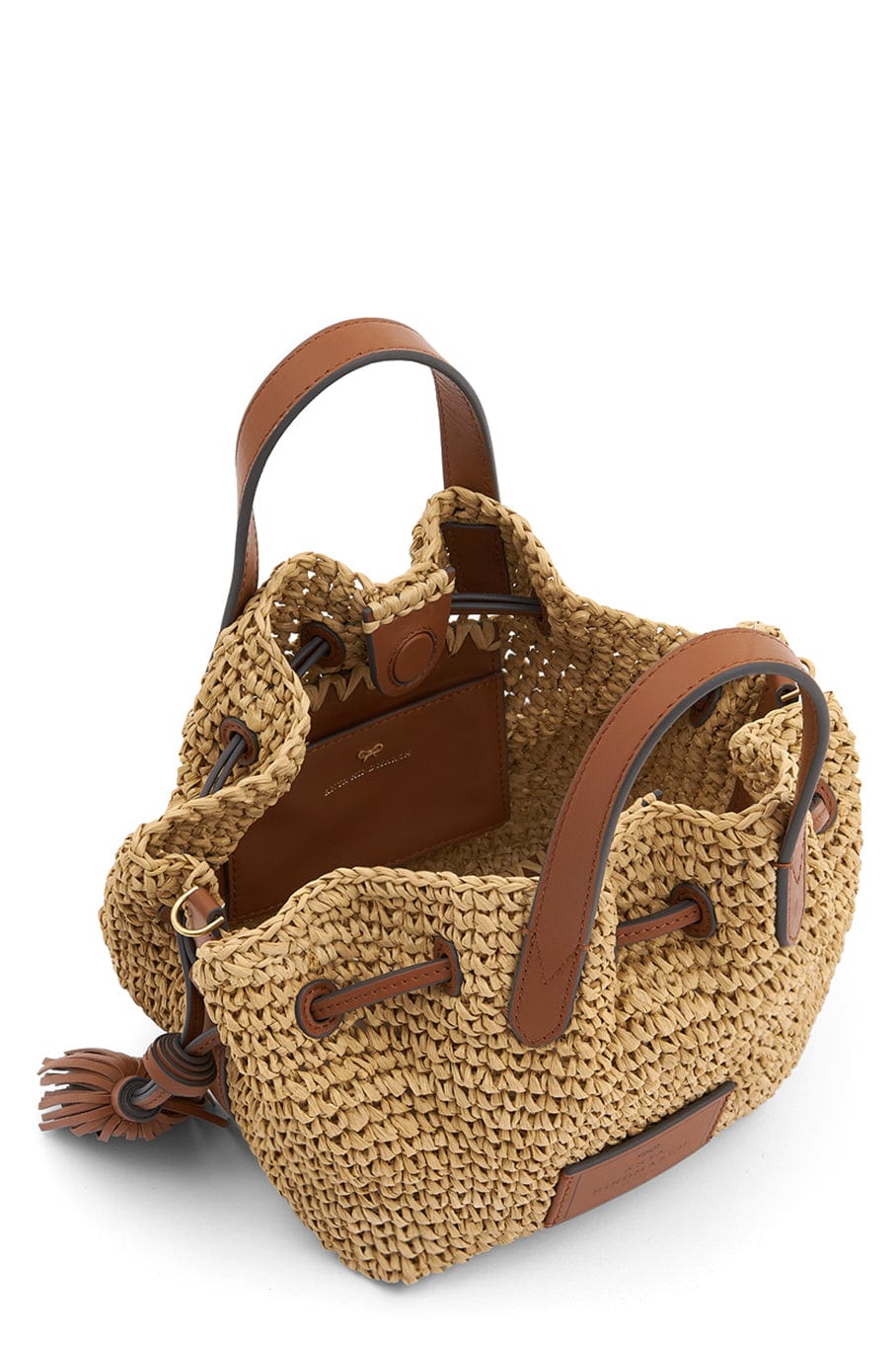 ANYA HINDMARCH-Drawstring Tote-NATURAL