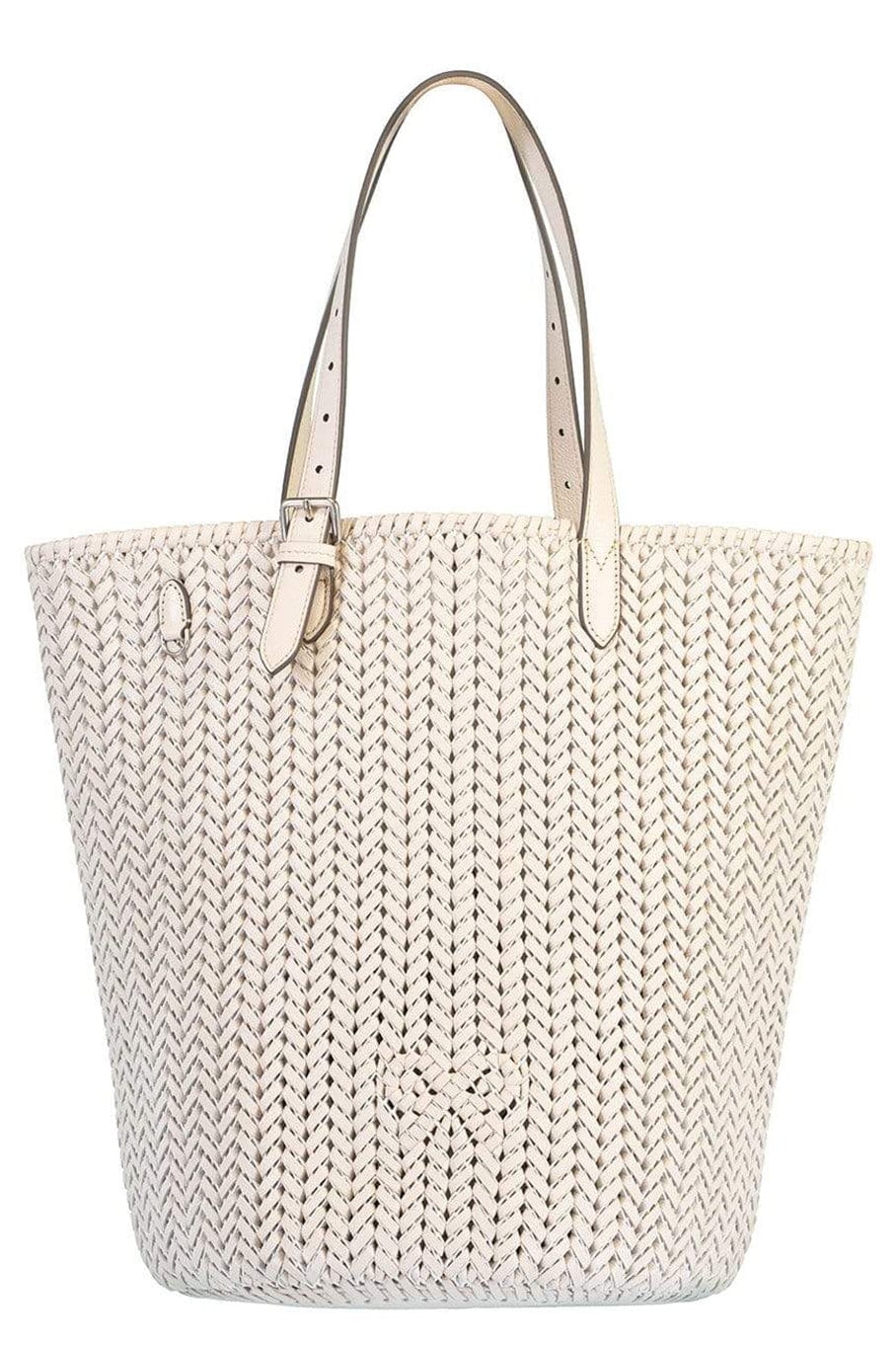 ANYA HINDMARCH-The Neeson Cylinder Tote-CHALK