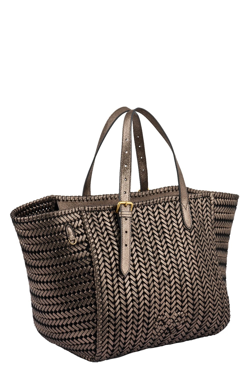 ANYA HINDMARCH-The Neeson Square Tote - Smog-SMOG