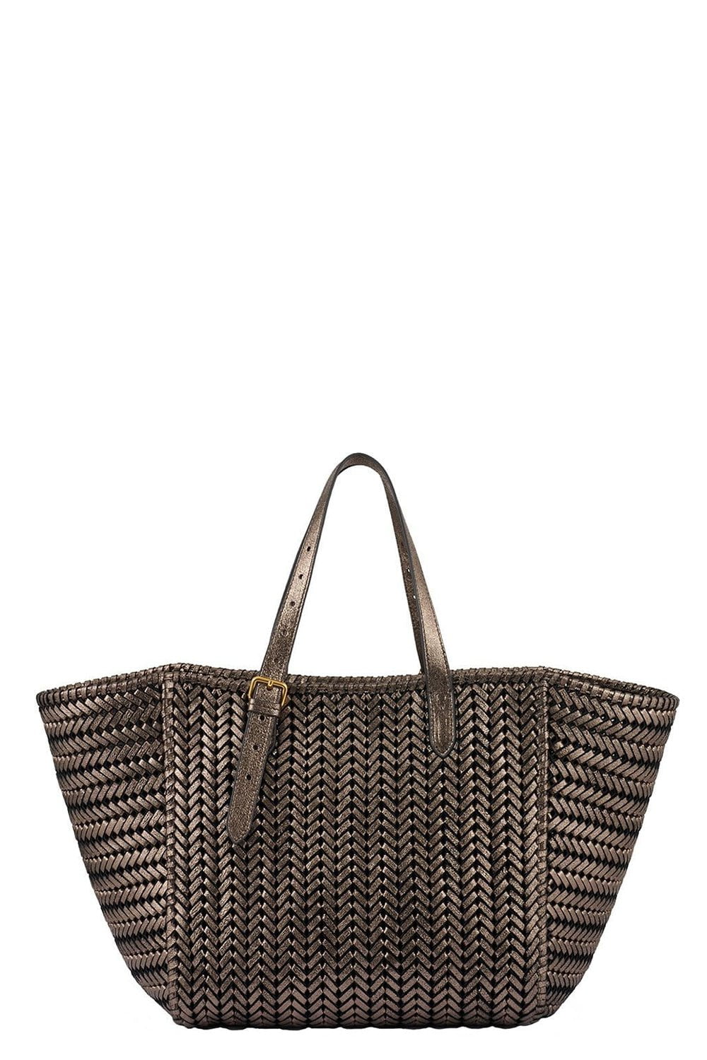 ANYA HINDMARCH-The Neeson Square Tote - Smog-SMOG