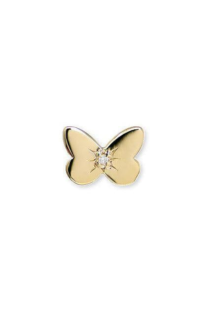 Amanda Icon Butterfly Stud Earring-YELLOW GOLD-JEWELRYFINE JEWELEARRING-ANZIE