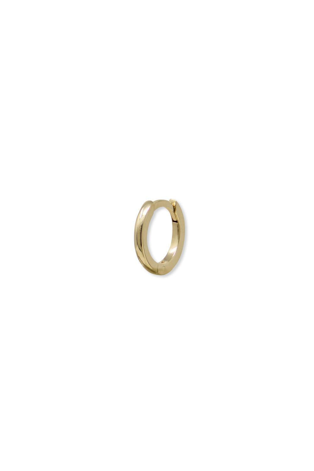 Classique Huggie Earring - 10mm-YELLOW GOLD-JEWELRYFINE JEWELEARRING-ANZIE