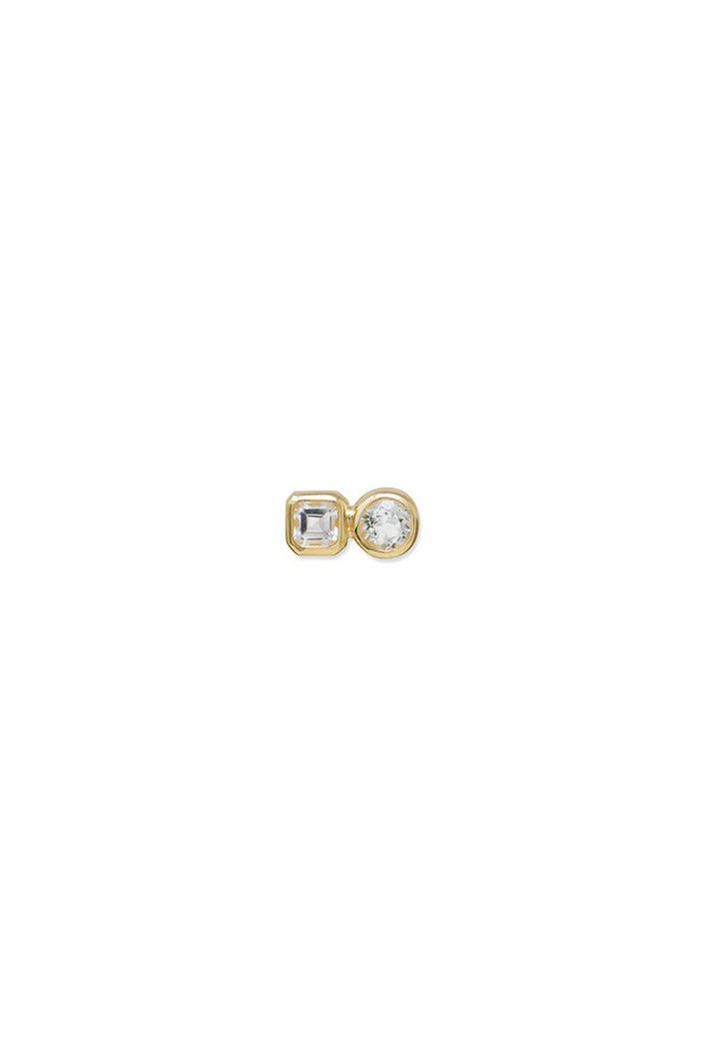 Cléo Jaeda Double Stud Earring-YELLOW GOLD-JEWELRYFINE JEWELEARRING-ANZIE