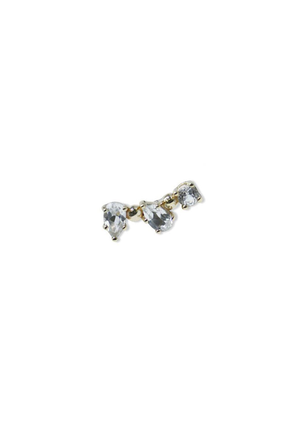 Soldera Petite Gem Crawler Earring-YELLOW GOLD-LEFT-JEWELRYFINE JEWELEARRING-ANZIE