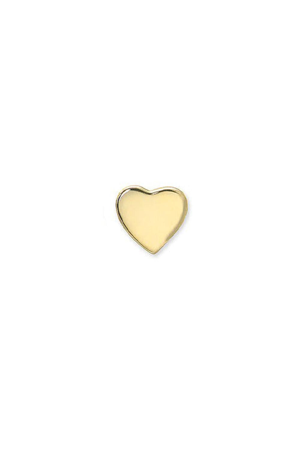 Love Letter Heart Stud Earrings-YELLOW GOLD-JEWELRYFINE JEWELEARRING-ANZIE