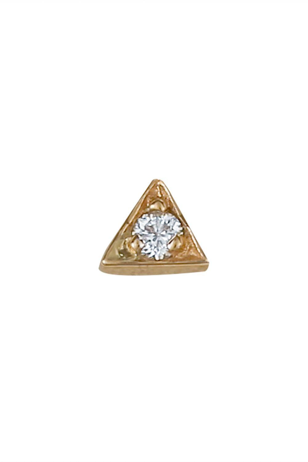 Diamond Triangle Ear End-YELLOW GOLD-JEWELRYFINE JEWELPIERCING-ANZIE