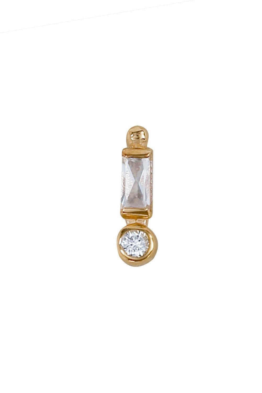 Topaz Diamond Ear End-YELLOW GOLD-JEWELRYFINE JEWELPIERCING-ANZIE