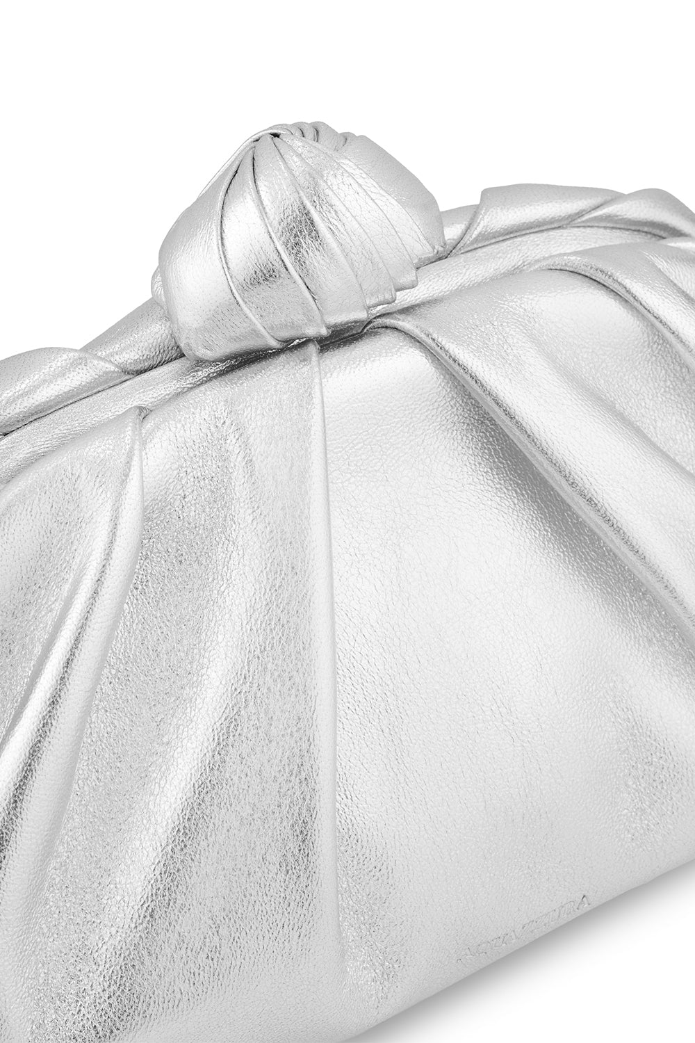 Cocoon Mini Pouch Bag - Silver Palladium-SILVER-HANDBAGCLUTCHES-AQUAZZURA