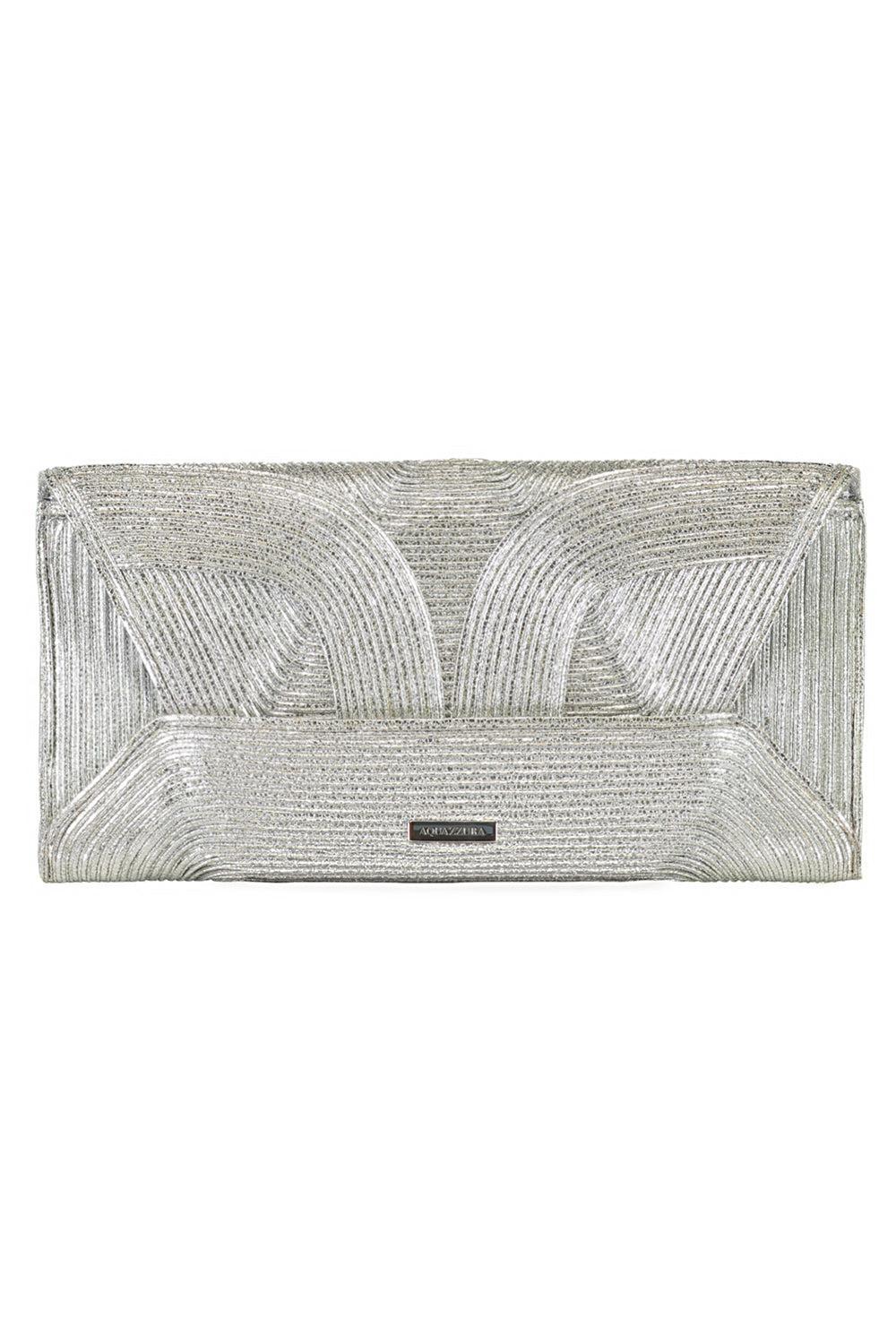 Vacanza Clutch - Silver-SILVER-HANDBAGCLUTCHES-AQUAZZURA