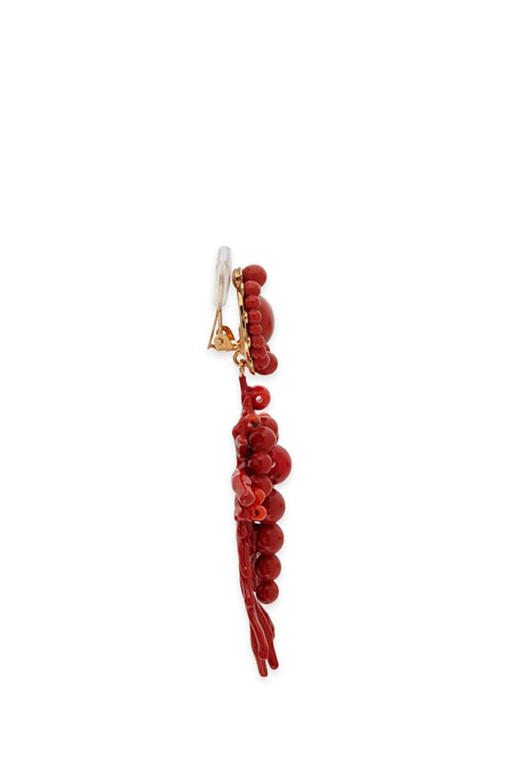 AQUAZZURA-Panarea Earrings - Coral-CORAL GOLD