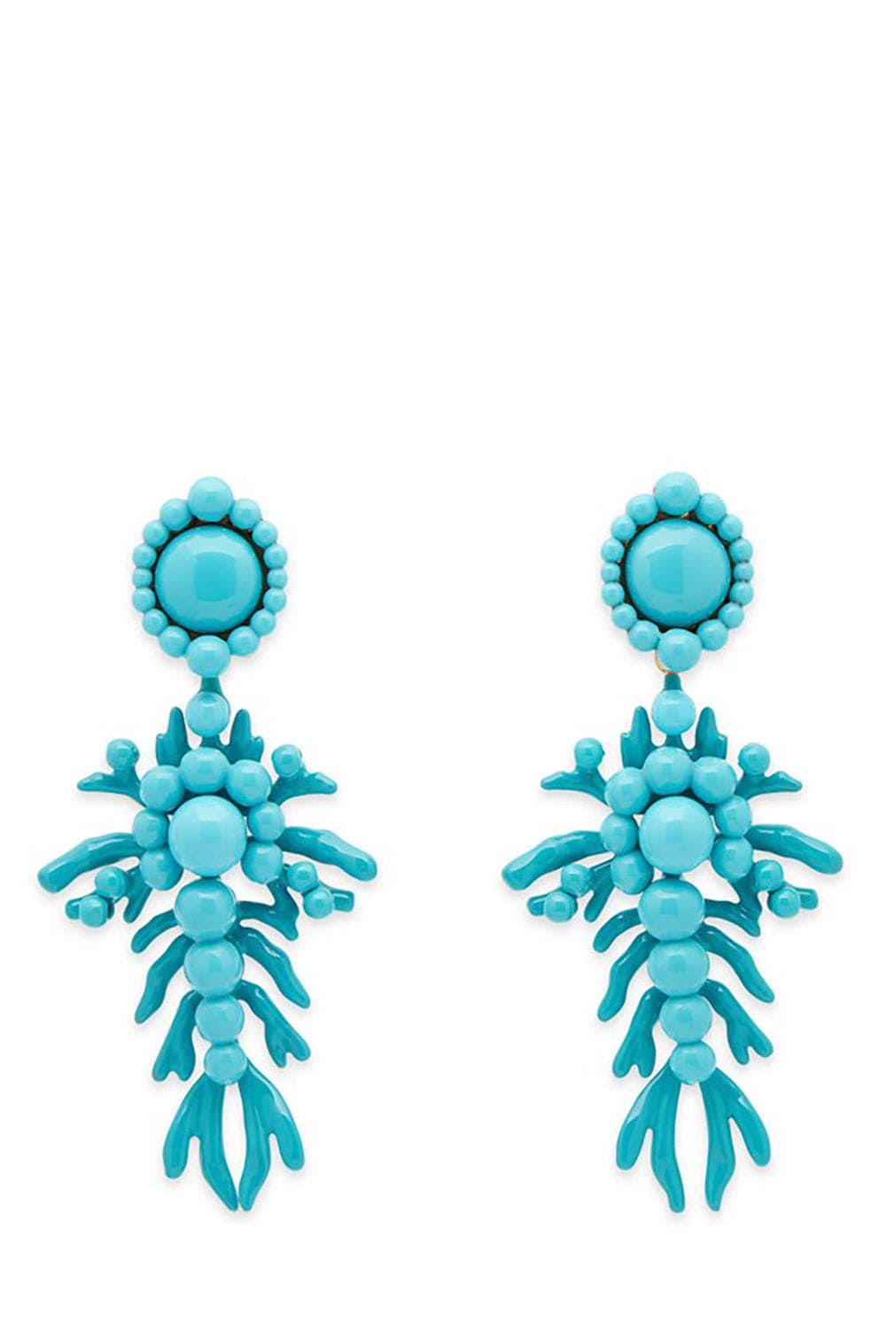 AQUAZZURA-Panarea Earrings - Turquoise-TURQ/GLD