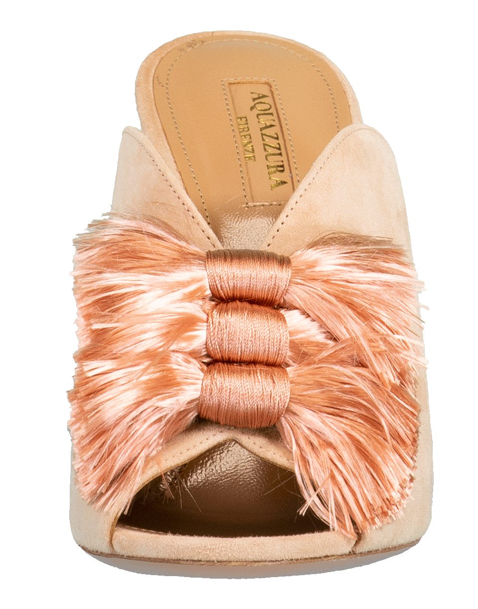 AQUAZZURA-Lotus Blossom Mule-