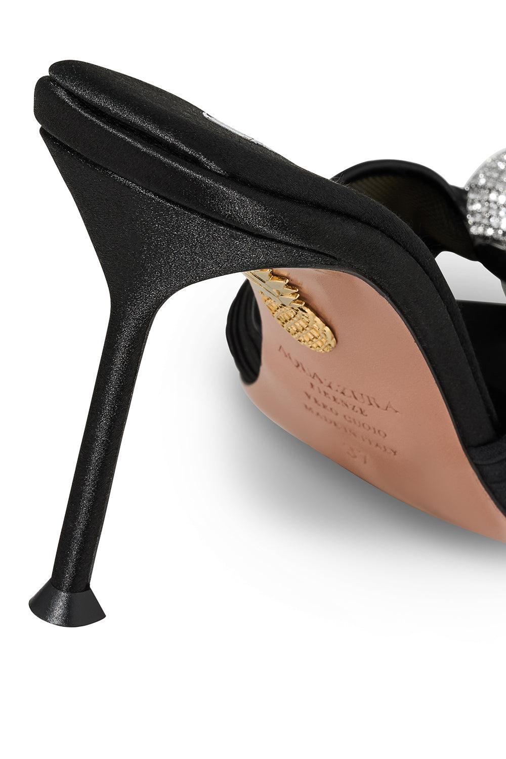 Mystery Mule 85 - Black-BLACK-37-SHOEMULE-AQUAZZURA