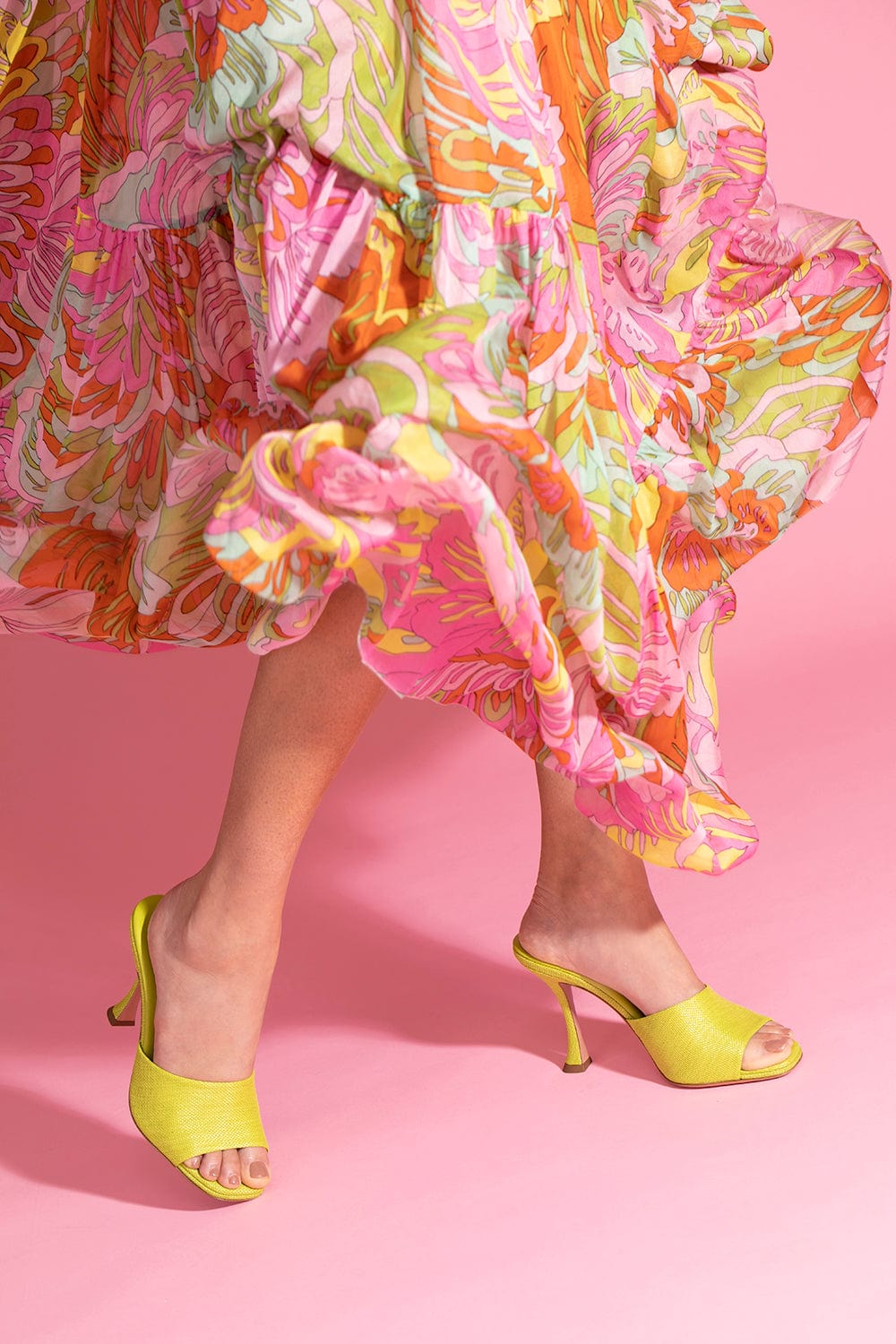 AQUAZZURA-Violette Mule - Lime-