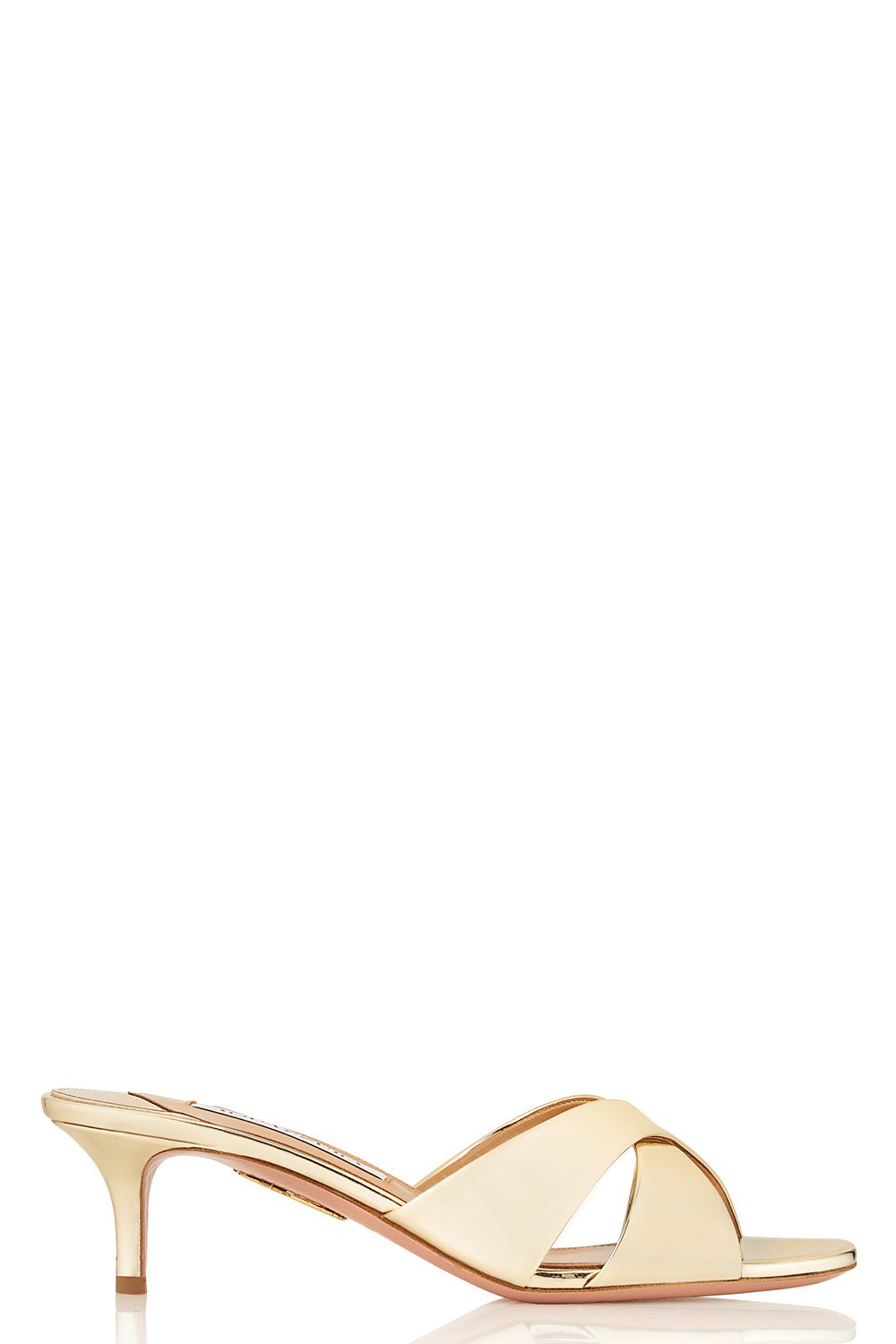 AQUAZZURA-Divine Mule 50 - Soft Gold-