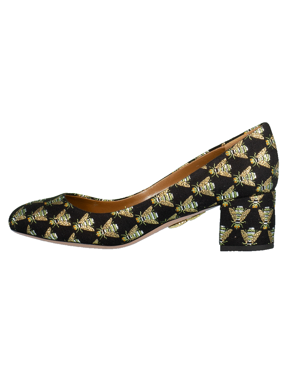 AQUAZZURA-Queen Bee Print Notto Pump-