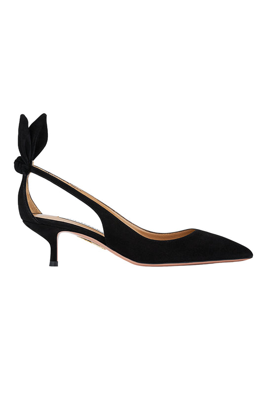 Bow Tie Pump 50 - Black-BLACK-36-SHOEPUMP-AQUAZZURA