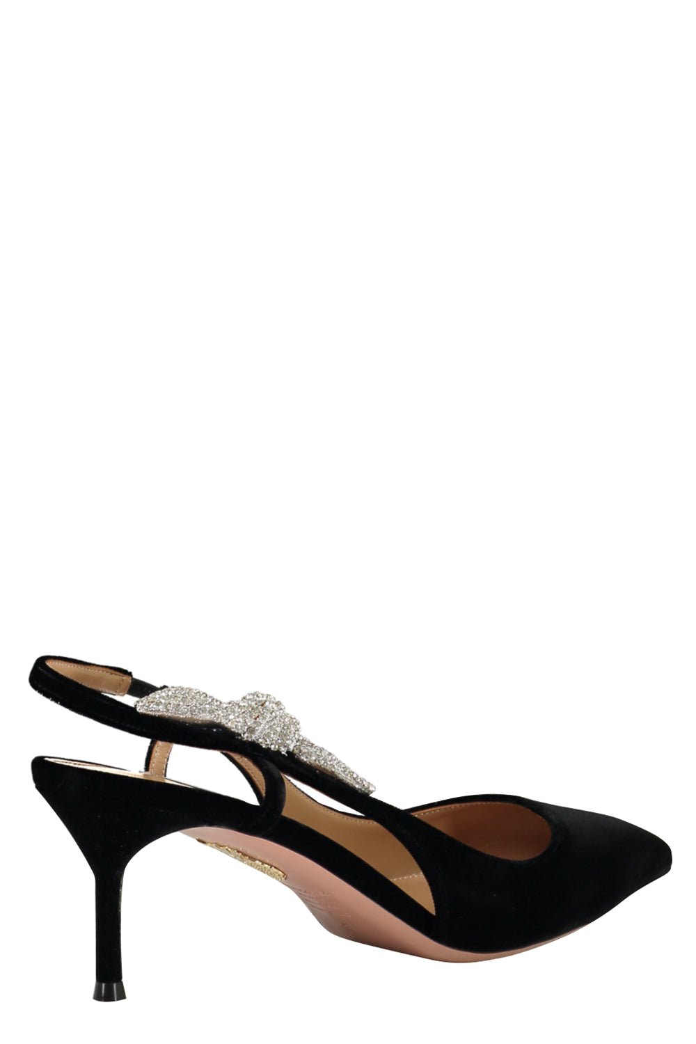 AQUAZZURA-Very Bow Tie Crystal Pump-