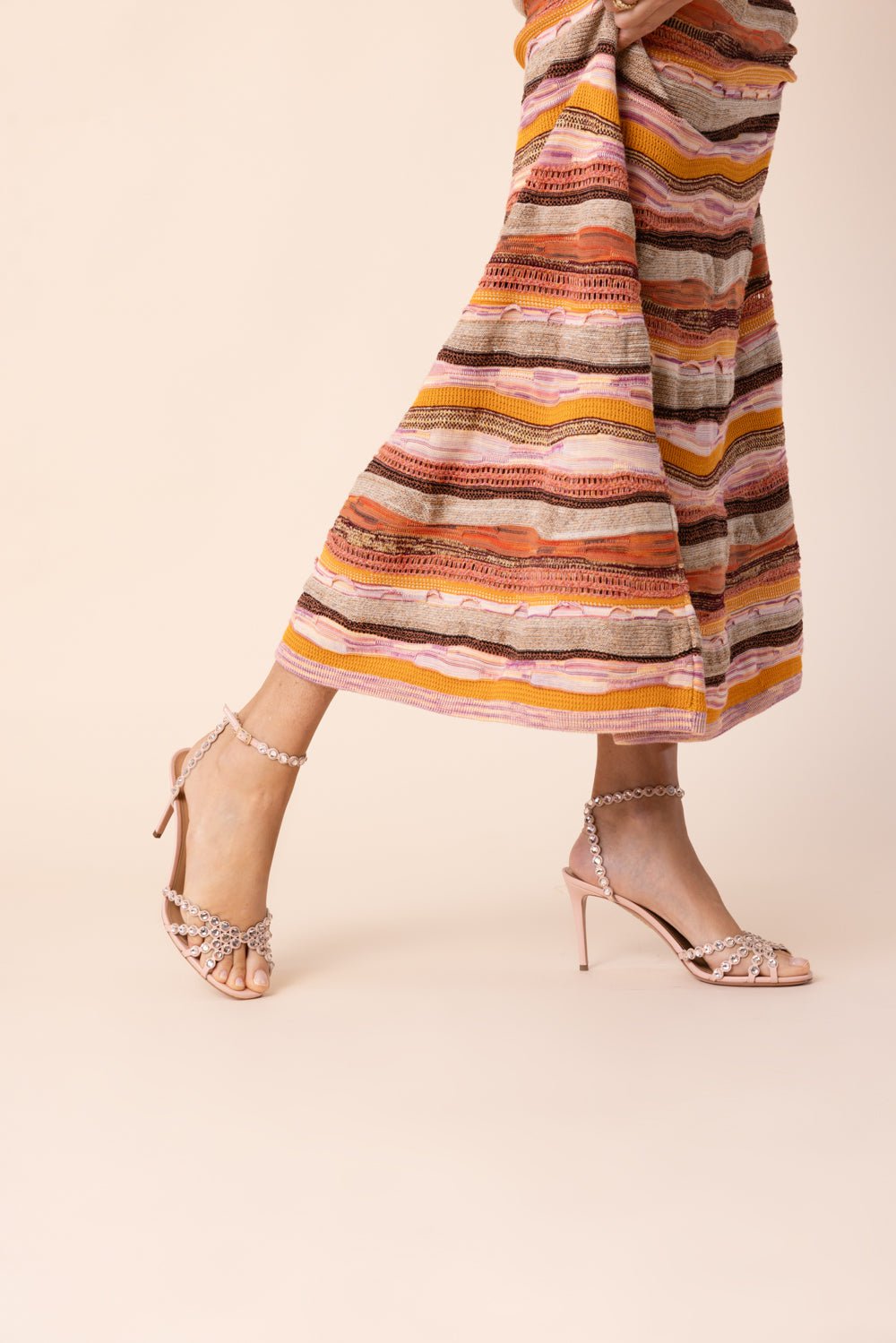 AQUAZZURA-Tequila Sandal 85 - Mademoiselle Pink-