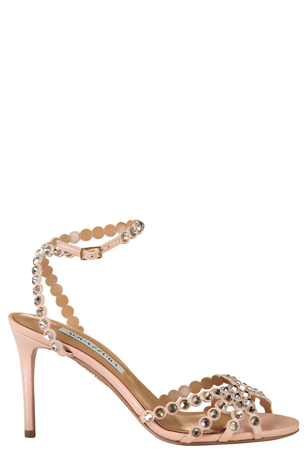 AQUAZZURA-Tequila Sandal 85 - Mademoiselle Pink-