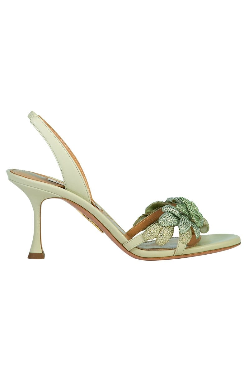 AQUAZZURA-Galactic Flower Sandal-