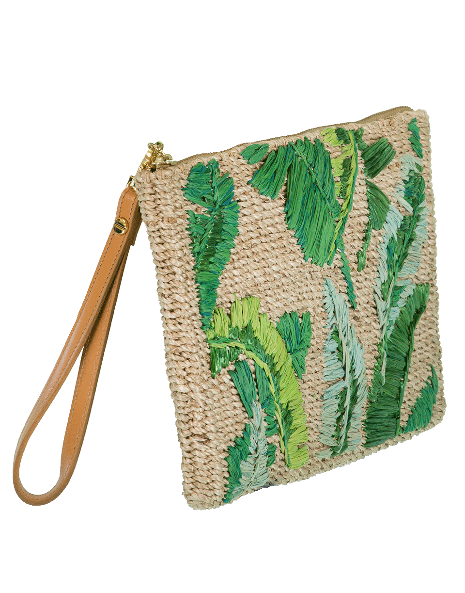 ARANAZ-Nana Grama Banana Leaf Wrist Wallet-GREEN