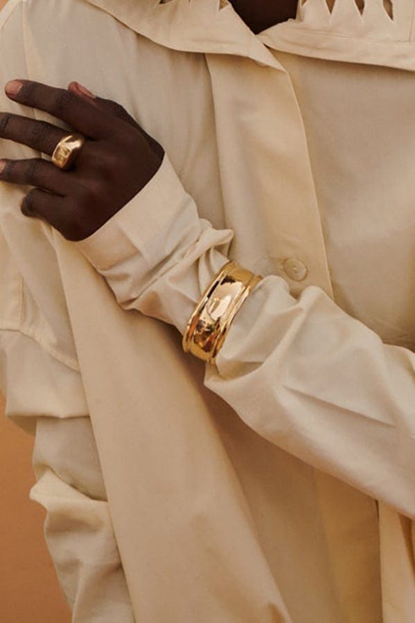 ARIANA BOUSSARD-REIFEL-Granite Cuff-BRASS