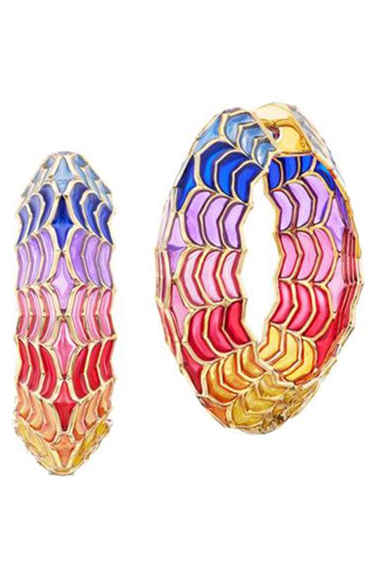 ARK-Rainbow Dreamweaver Hoops-YELLOW GOLD