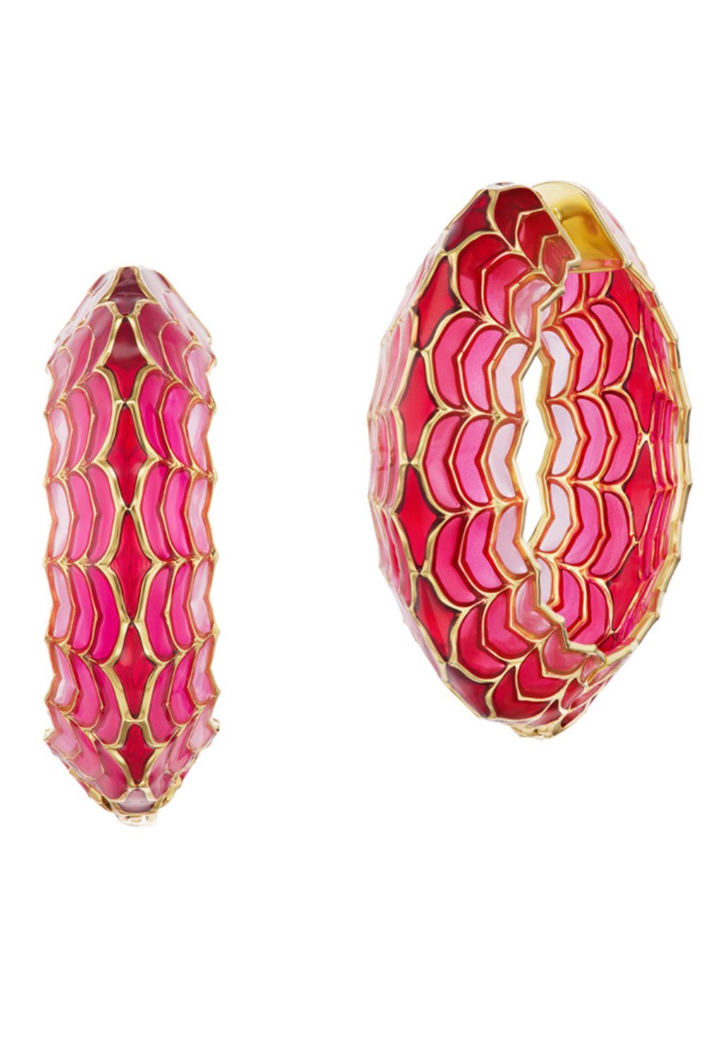 ARK-Rose Aura Dreamweaver Hoops-YELLOW GOLD
