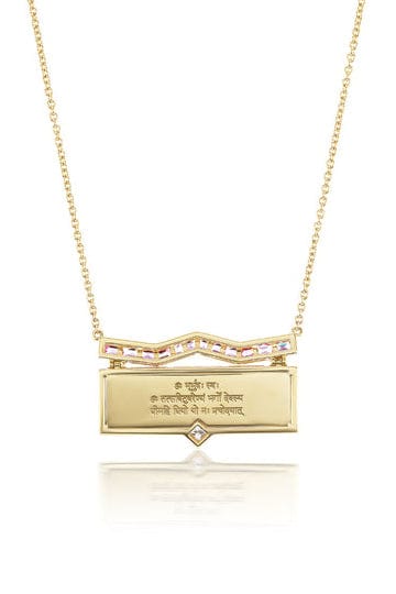 ARK-Horizon Plique-à-Jour Necklace-YELLOW GOLD