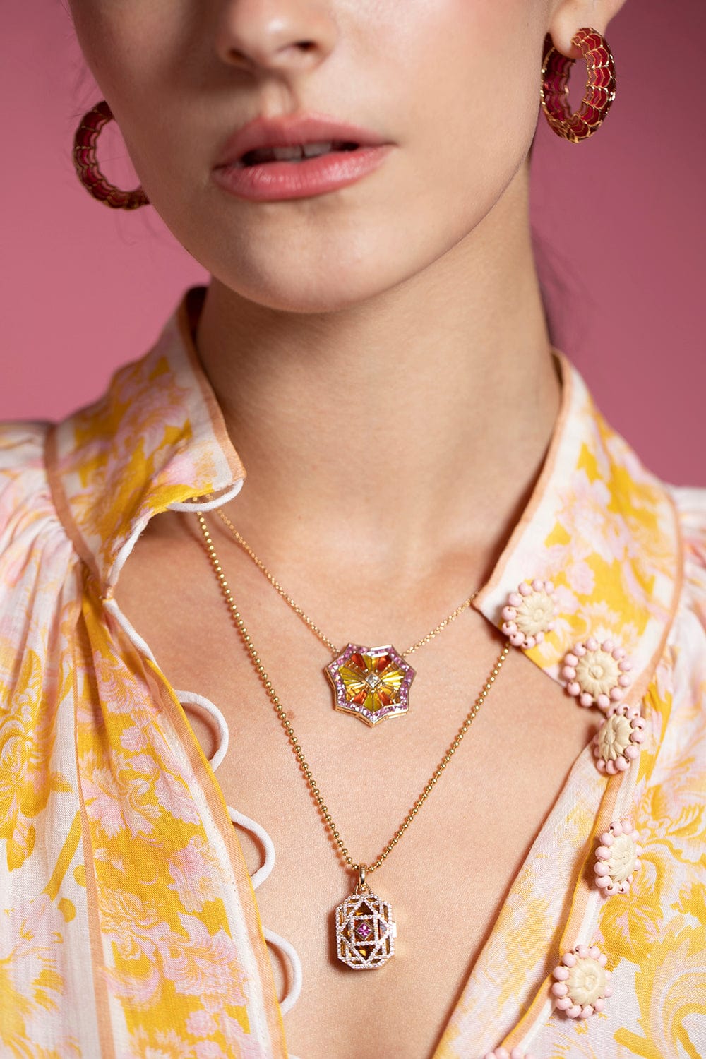 ARK-Intention Locket Necklace-YELLOW GOLD
