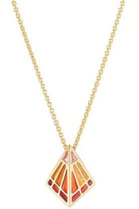 ARK-Pink Sapphire Monarch Necklace-YELLOW GOLD