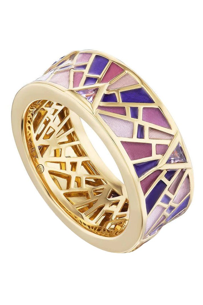 ARK-Violet Tiger Lily Ring-YELLOW GOLD