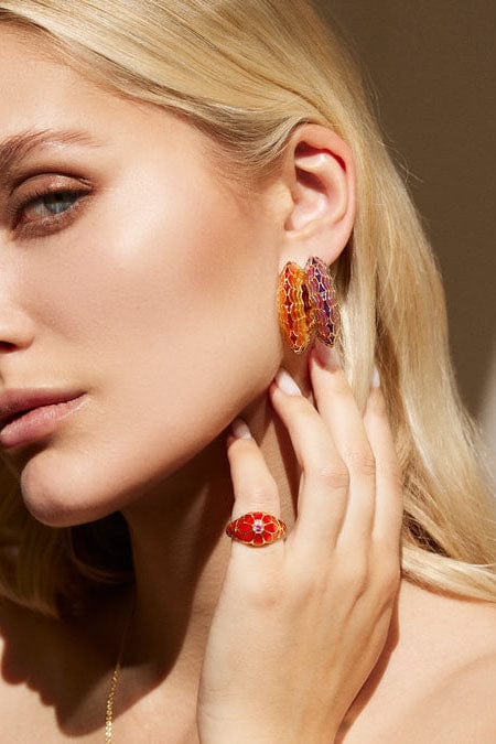 ARK-Orange Aura Lalita Ring-YELLOW GOLD