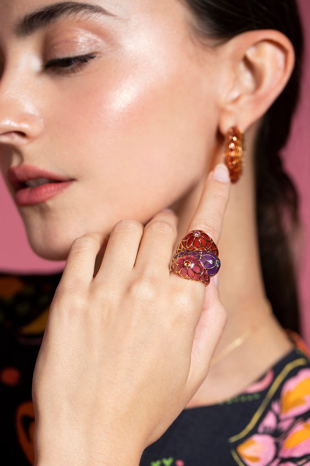 ARK-Pink Aura Lilita Ring-YELLOW GOLD