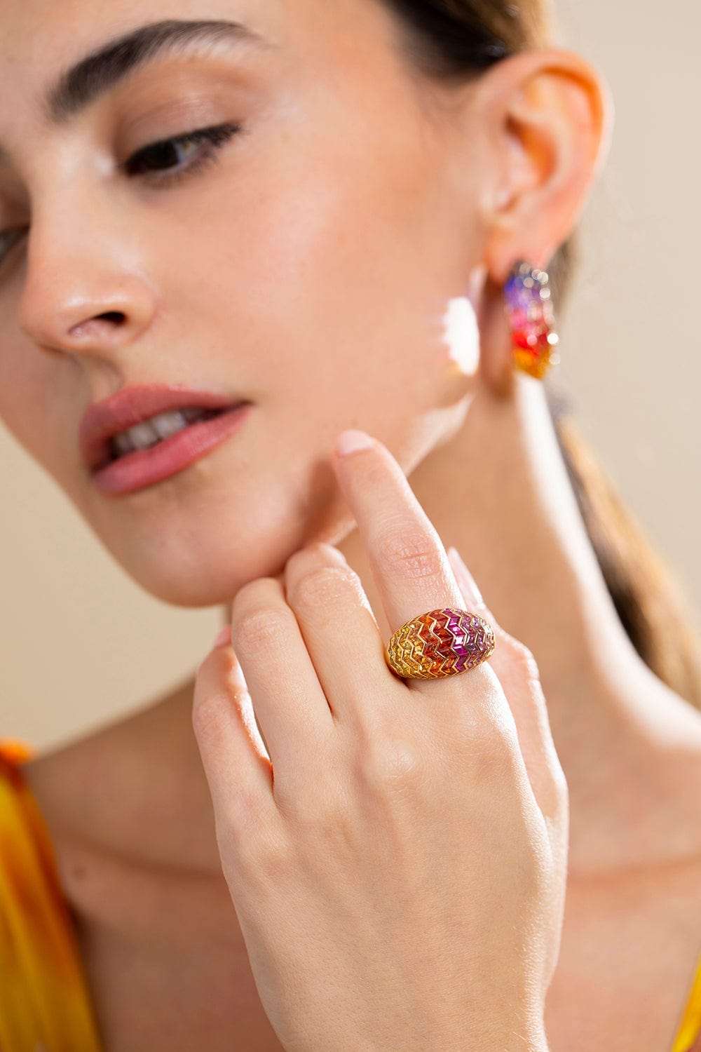 ARK-Sunrise Ring-YELLOW GOLD