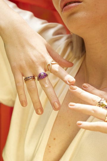 ARK-Violet Aura Lalita Ring-YELLOW GOLD