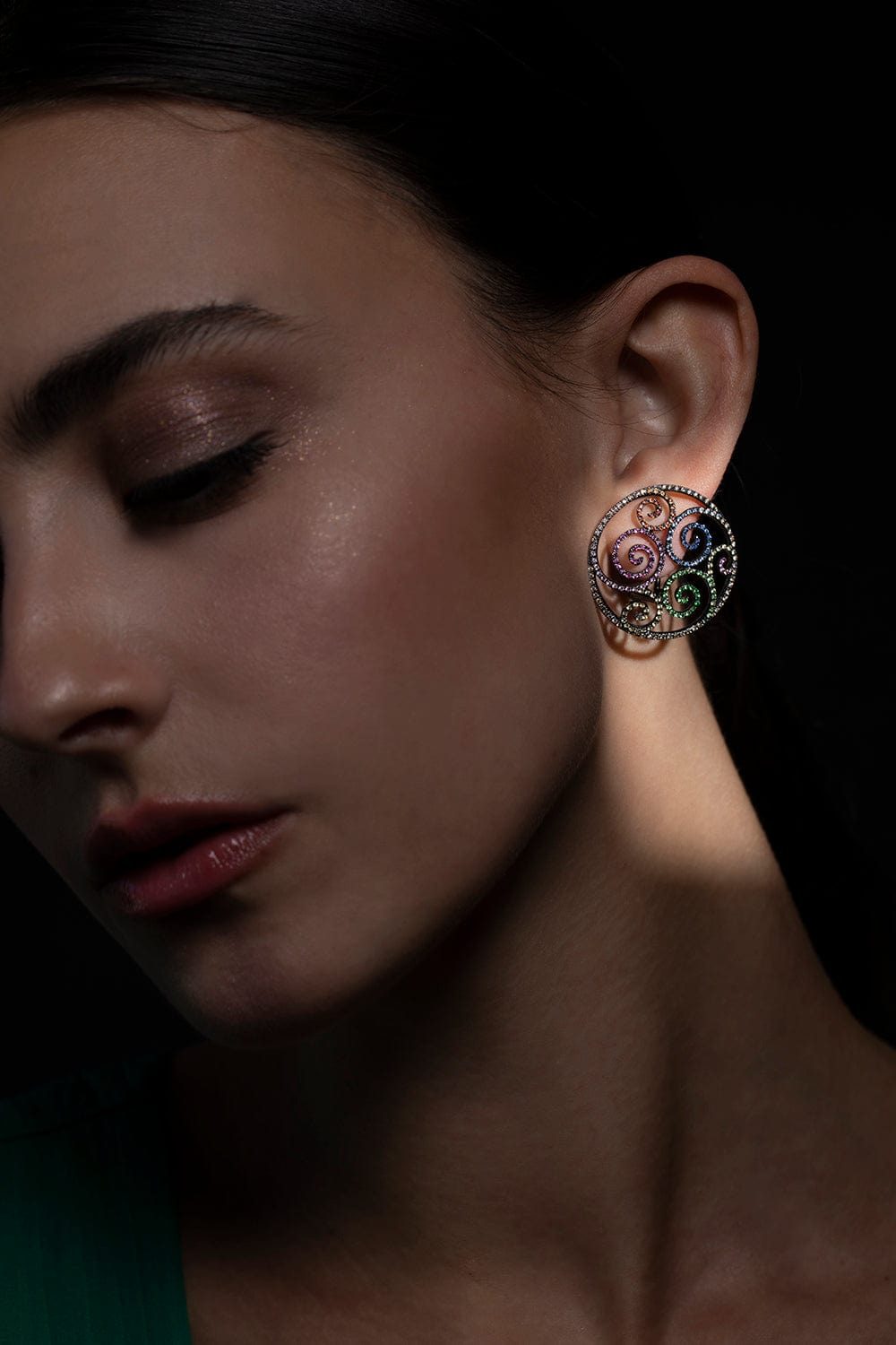 ARUNASHI-Color Flights of Fantasy Earrings-MULTICLR
