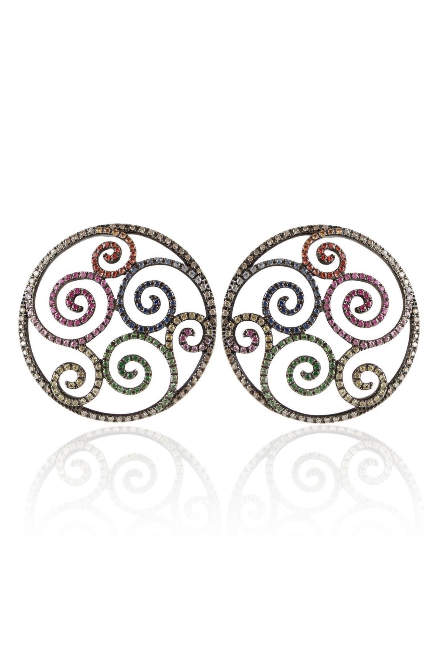 ARUNASHI-Color Flights of Fantasy Earrings-MULTICLR