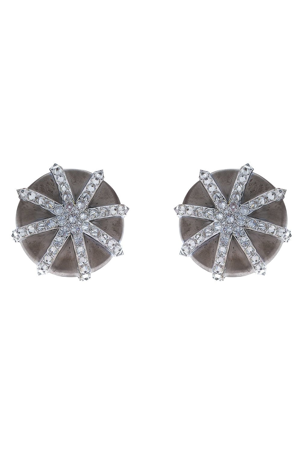 Reverse Set Dome Button Earrings JEWELRYFINE JEWELEARRING ARUNASHI   