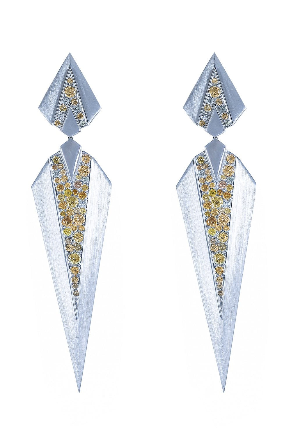 Three Tier Spear Earrings JEWELRYFINE JEWELEARRING ARUNASHI   