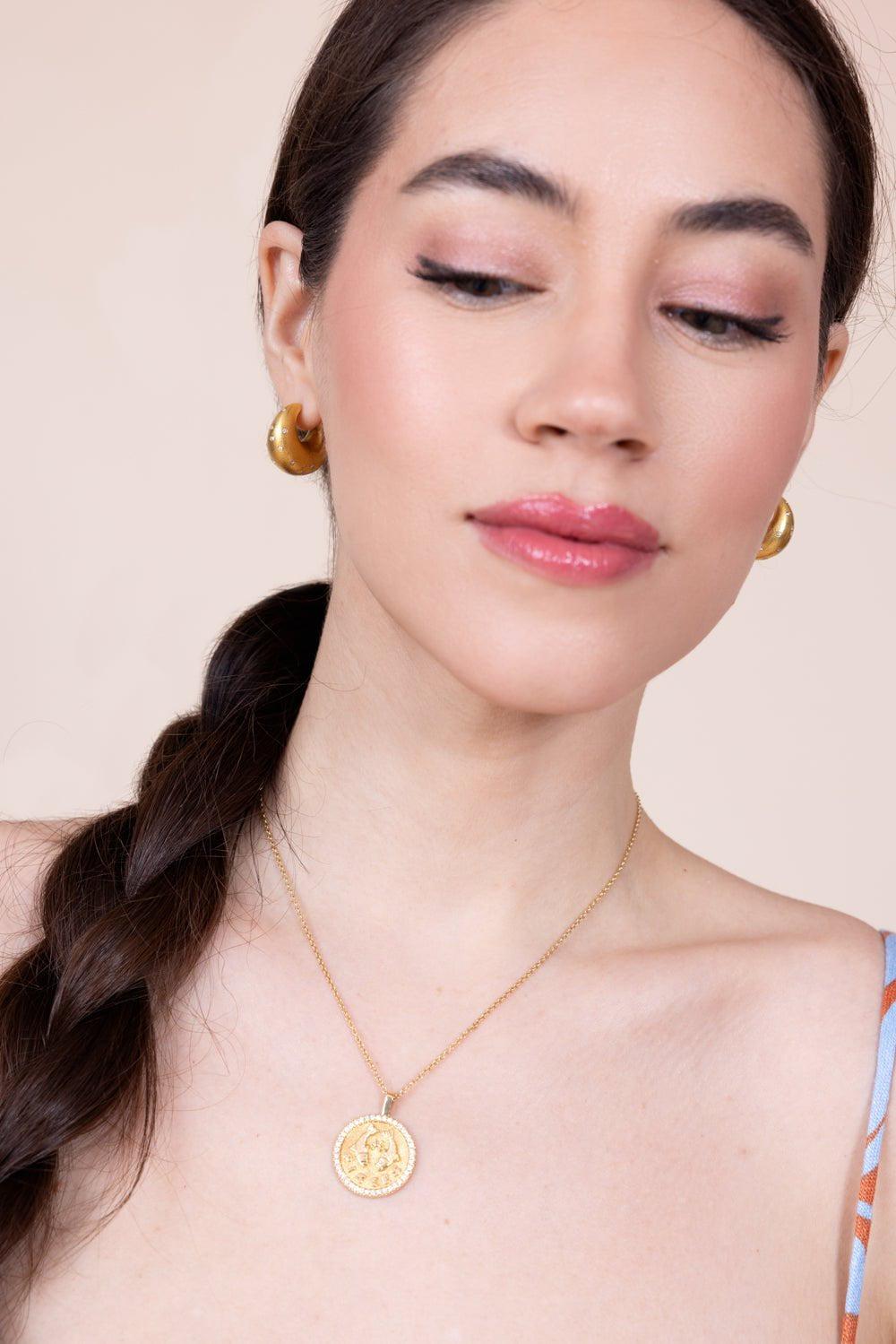 ARUNASHI-Bali Bali Diamond Earrings-YELLOW GOLD