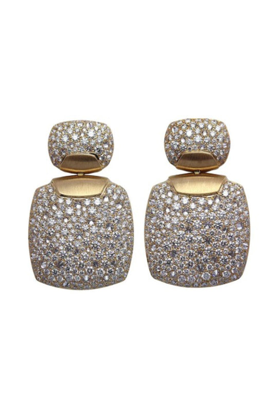 Diamond Square Earrings